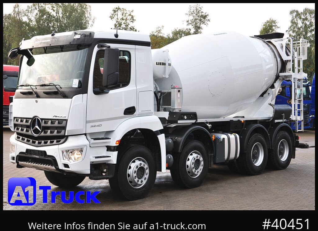 Camion malaxeur MERCEDES-BENZ Arocs 3240, Liebherr HTM 905 9m³,: photos 13