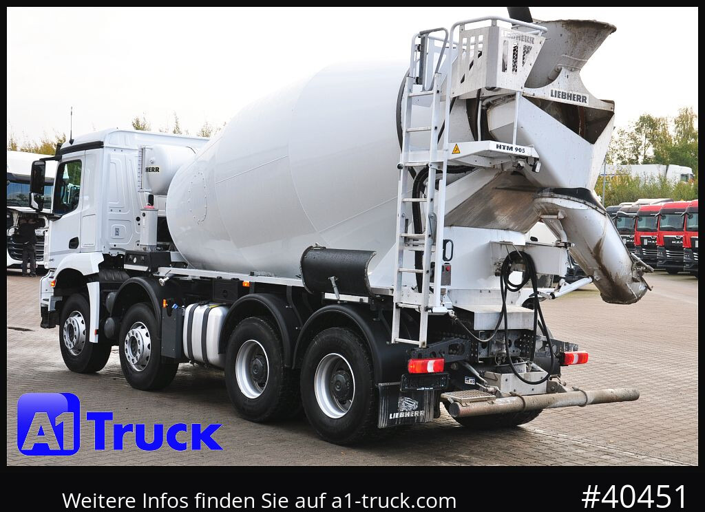 Camion malaxeur MERCEDES-BENZ Arocs 3240, Liebherr HTM 905 9m³,: photos 11