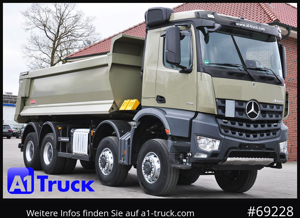 MERCEDES-BENZ Arocs 4151 BB, Allrad 8x8, Navi - Camion benne: photos 1 MERCEDES-BENZ Arocs 4151 BB, Allrad 8x8, Navi - Camion benne: photos 1