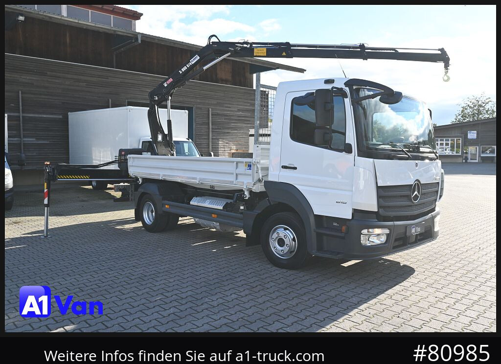 MERCEDES-BENZ Atego 816 Kipper Kran, Hiab, AHK, Klima - Utilitaire benne: photos 1 MERCEDES-BENZ Atego 816 Kipper Kran, Hiab, AHK, Klima - Utilitaire benne: photos 1