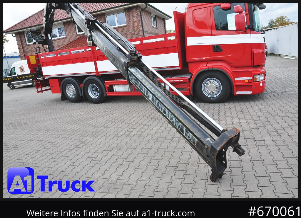 SCANIA R400, HIAB XS 211-3 Lift-Lenkachse - Camion plateau, Camion grue: photos 2 SCANIA R400, HIAB XS 211-3 Lift-Lenkachse - Camion plateau, Camion grue: photos 2