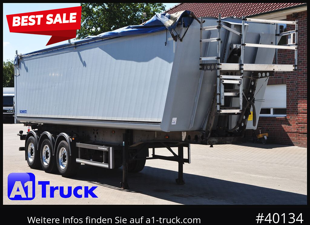 SCHMITZ SKI 24, SL 9.6 Lift, ca. 50m³ - Semi-remorque benne: photos 1 SCHMITZ SKI 24, SL 9.6 Lift, ca. 50m³ - Semi-remorque benne: photos 1