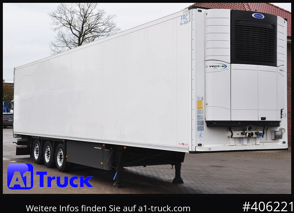 Semi-remorque frigorifique SCHMITZ SKO FP45, Blumenbreite, Carrier 1950.: photos 1