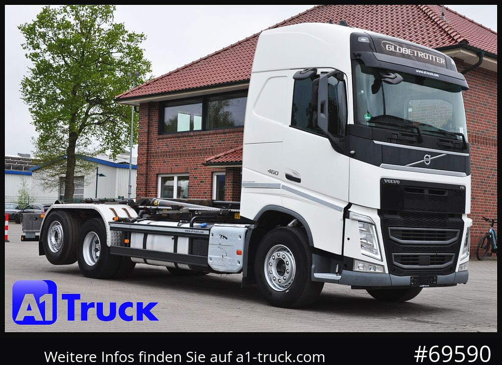 VOLVO FH 460, Meiller RS21.70 Funk Lenkachse Standklima, - Camion ampliroll: photos 1 VOLVO FH 460, Meiller RS21.70 Funk Lenkachse Standklima, - Camion ampliroll: photos 1