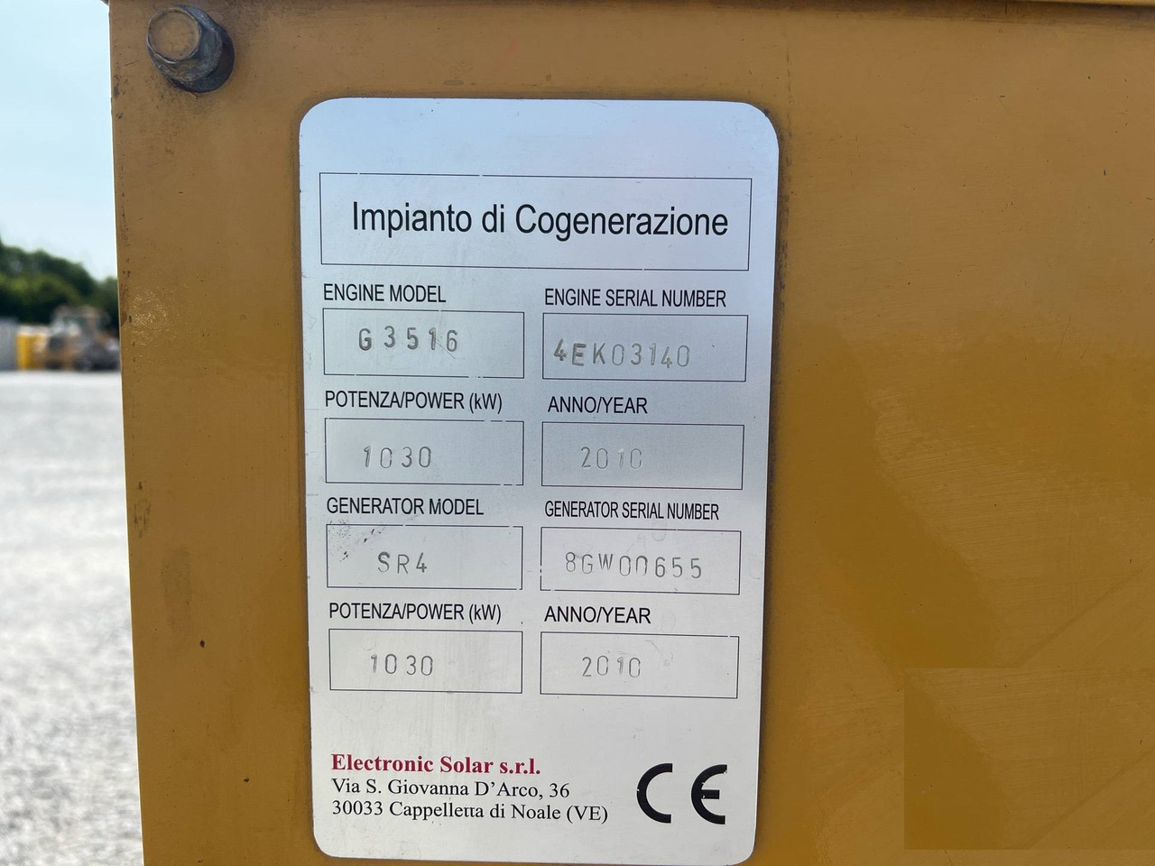 Caterpillar G3516 - Groupe électrogène: photos 5 Caterpillar G3516 - Groupe électrogène: photos 5