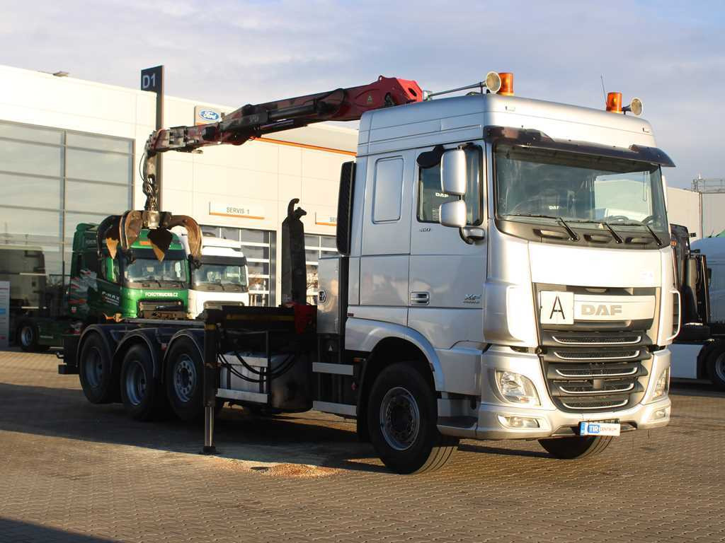 DAF XF 460, EURO 6, 8X2, 2X LIFT AXLE, PALFINGER S260Z96 - Camion ampliroll, Camion grue: photos 3 DAF XF 460, EURO 6, 8X2, 2X LIFT AXLE, PALFINGER S260Z96 - Camion ampliroll, Camion grue: photos 3