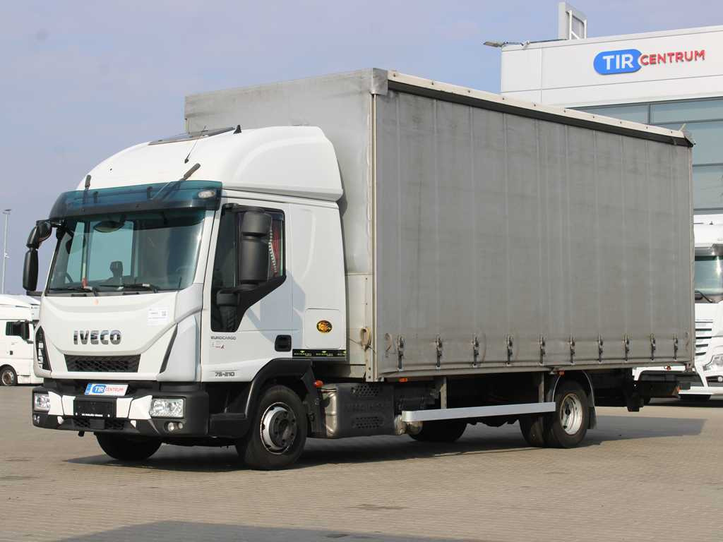 Iveco EUROCARGO 75E210, EURO 6, PNEU 80% - Camion à rideaux coulissants: photos 1 Iveco EUROCARGO 75E210, EURO 6, PNEU 80% - Camion à rideaux coulissants: photos 1