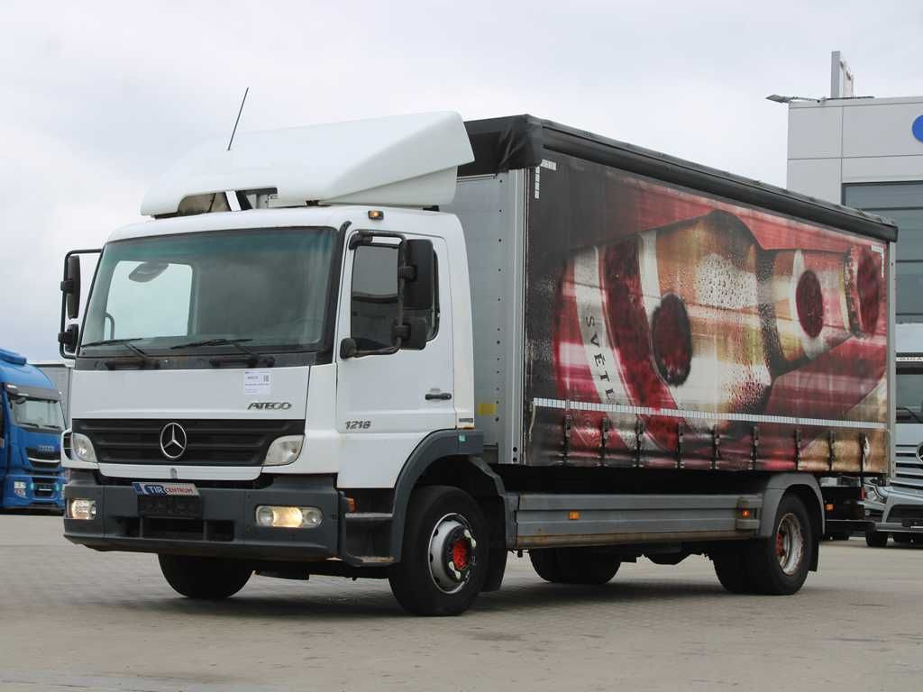 Mercedes-Benz ATEGO 1218, EURO 4 - Camion à rideaux coulissants: photos 1 Mercedes-Benz ATEGO 1218, EURO 4 - Camion à rideaux coulissants: photos 1