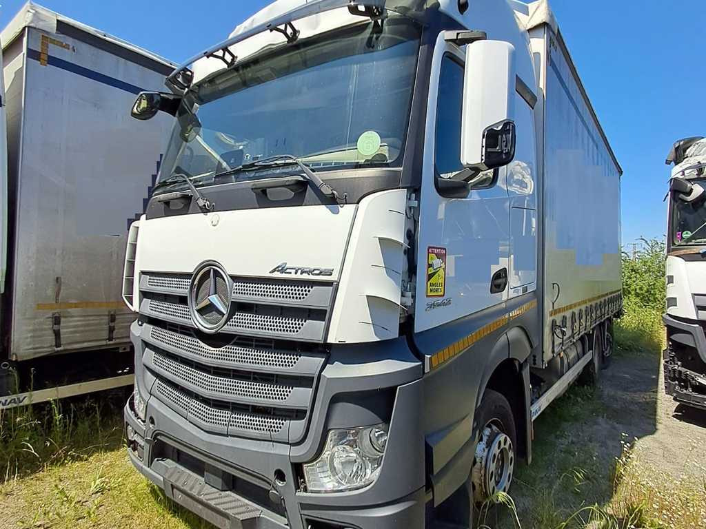 Mercedes-Benz Actros 2542, 6X2 + PANAV TVK18M - Camion à rideaux coulissants: photos 1 Mercedes-Benz Actros 2542, 6X2 + PANAV TVK18M - Camion à rideaux coulissants: photos 1