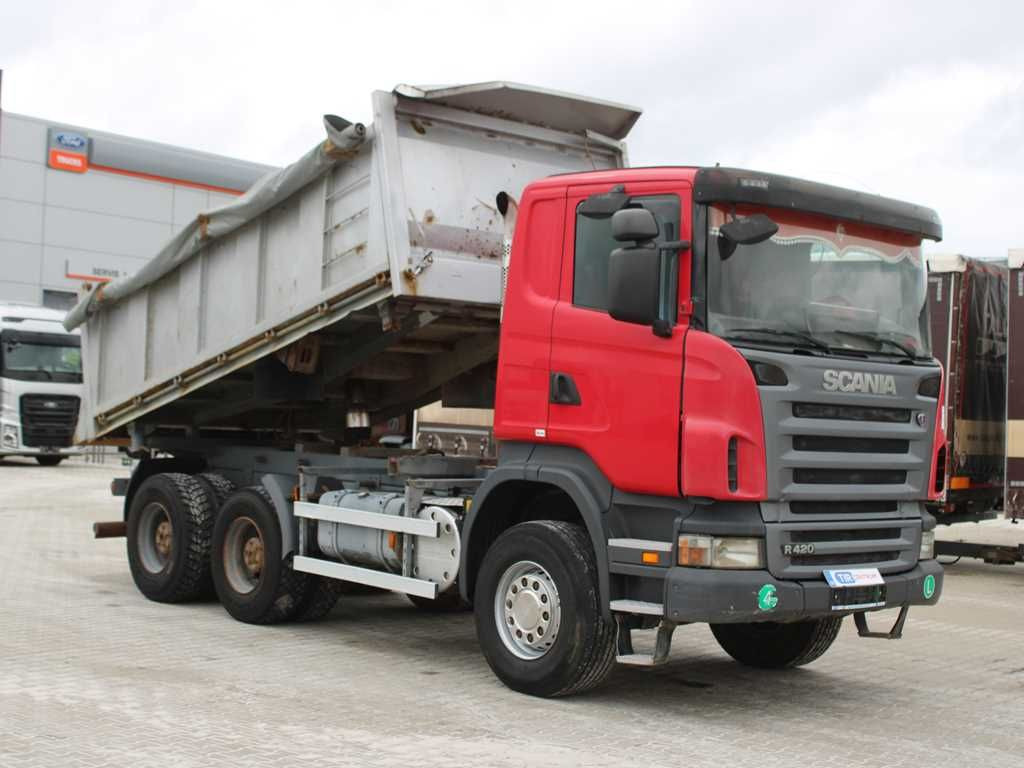 Scania R 420 CB 6X4 ,THREE-SIDED,EURO 4,RETARDER,13m³ - Camion benne: photos 2 Scania R 420 CB 6X4 ,THREE-SIDED,EURO 4,RETARDER,13m³ - Camion benne: photos 2