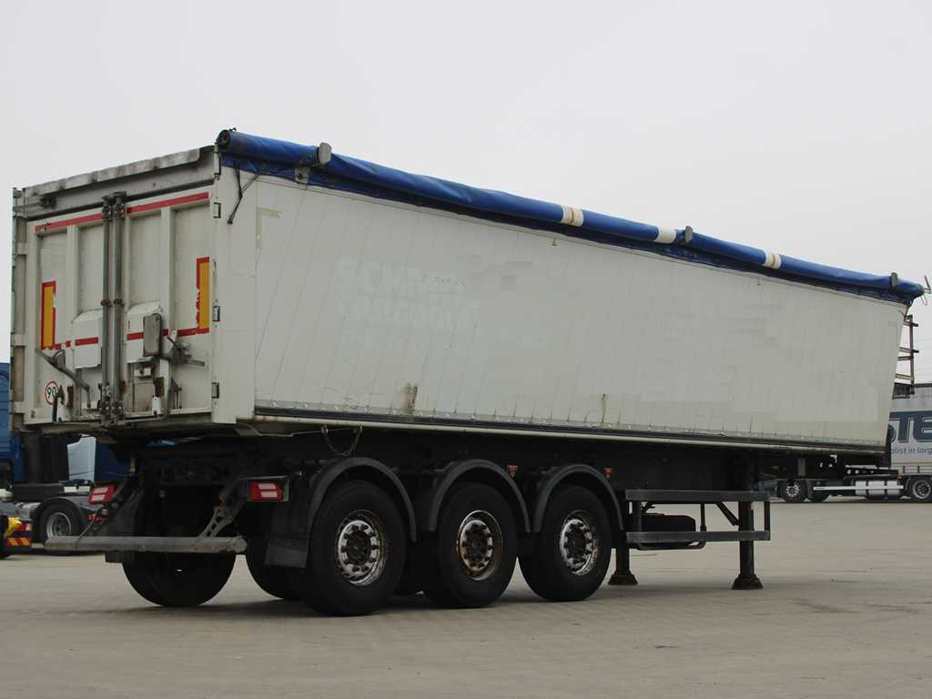 Schmitz SKI 24 SL 10.5, AXLES 9t, 49m³, LIFTING AXLE, ALUMINUM BODY - Semi-remorque benne: photos 3 Schmitz SKI 24 SL 10.5, AXLES 9t, 49m³, LIFTING AXLE, ALUMINUM BODY - Semi-remorque benne: photos 3