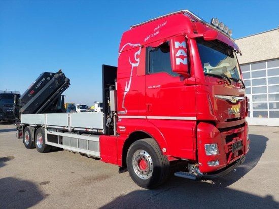 MAN TGX 26.510 BL Pritsche, Intarder, HIAB X-HIPRO 558EP-5, Alu-Felgen, Lenkachse, - Camion plateau, Camion grue: photos 3 MAN TGX 26.510 BL Pritsche, Intarder, HIAB X-HIPRO 558EP-5, Alu-Felgen, Lenkachse, - Camion plateau, Camion grue: photos 3