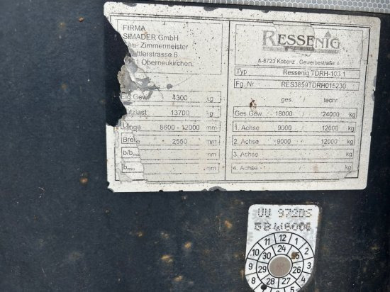 Remorque grumier Ressenig 2-Achs Holztransporter ausziehbar: photos 14 Remorque grumier Ressenig 2-Achs Holztransporter ausziehbar: photos 14