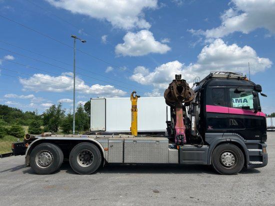 Scania R580 6x2, Schrottkran, E6, Lenk-Lift-Achse - Camion ampliroll, Camion grue: photos 4 Scania R580 6x2, Schrottkran, E6, Lenk-Lift-Achse - Camion ampliroll, Camion grue: photos 4