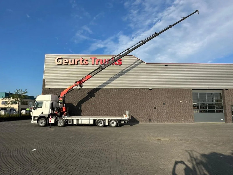 DAF CF 450 8X2 OPRIJWAGEN/MACHINE TRANSPORTER + PALFINGER PK 29002 G KRAAN/KRAN/CRANE/GRUA - Camion grue: photos 3 DAF CF 450 8X2 OPRIJWAGEN/MACHINE TRANSPORTER + PALFINGER PK 29002 G KRAAN/KRAN/CRANE/GRUA - Camion grue: photos 3
