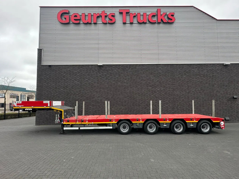 SCHEUERLE EUROAXLE 1T4 4 ASSER UITSCHUIFBARE SEMIE MET 12 TONS HYDRAULICHE EURO ASSEN HYDRAULICH GESTUURD SEMI-DIEPLADER / TIEFLADER / LO - Semi-remorque surbaissé: photos 1 SCHEUERLE EUROAXLE 1T4 4 ASSER UITSCHUIFBARE SEMIE MET 12 TONS HYDRAULICHE EURO ASSEN HYDRAULICH GESTUURD SEMI-DIEPLADER / TIEFLADER / LO - Semi-remorque surbaissé: photos 1