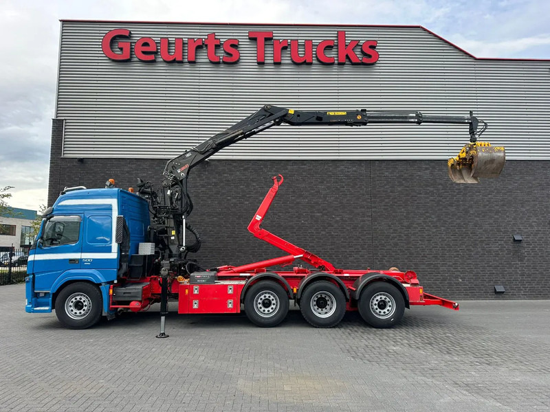 Volvo FM 500 8X2 HIAB MULTILIFT HAAKARMSYSTEM / ABROLLKIPPER / HOOKLIFT MET HIAB LOGLIFT 165Z LAADKRAAN - Camion ampliroll, Camion grue: photos 1 Volvo FM 500 8X2 HIAB MULTILIFT HAAKARMSYSTEM / ABROLLKIPPER / HOOKLIFT MET HIAB LOGLIFT 165Z LAADKRAAN - Camion ampliroll, Camion grue: photos 1