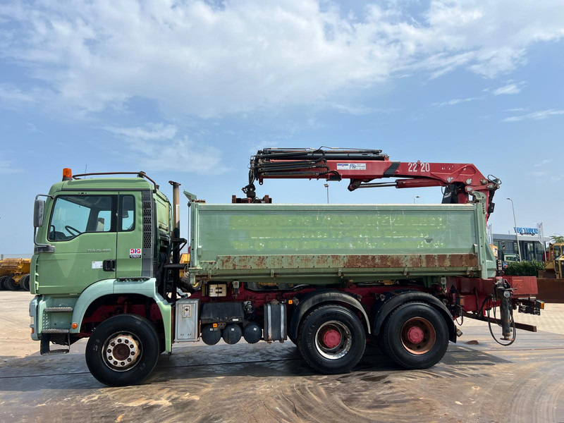 MAN TGA 26.480 tipper + HMF crane - Camion benne, Camion grue: photos 3 MAN TGA 26.480 tipper + HMF crane - Camion benne, Camion grue: photos 3