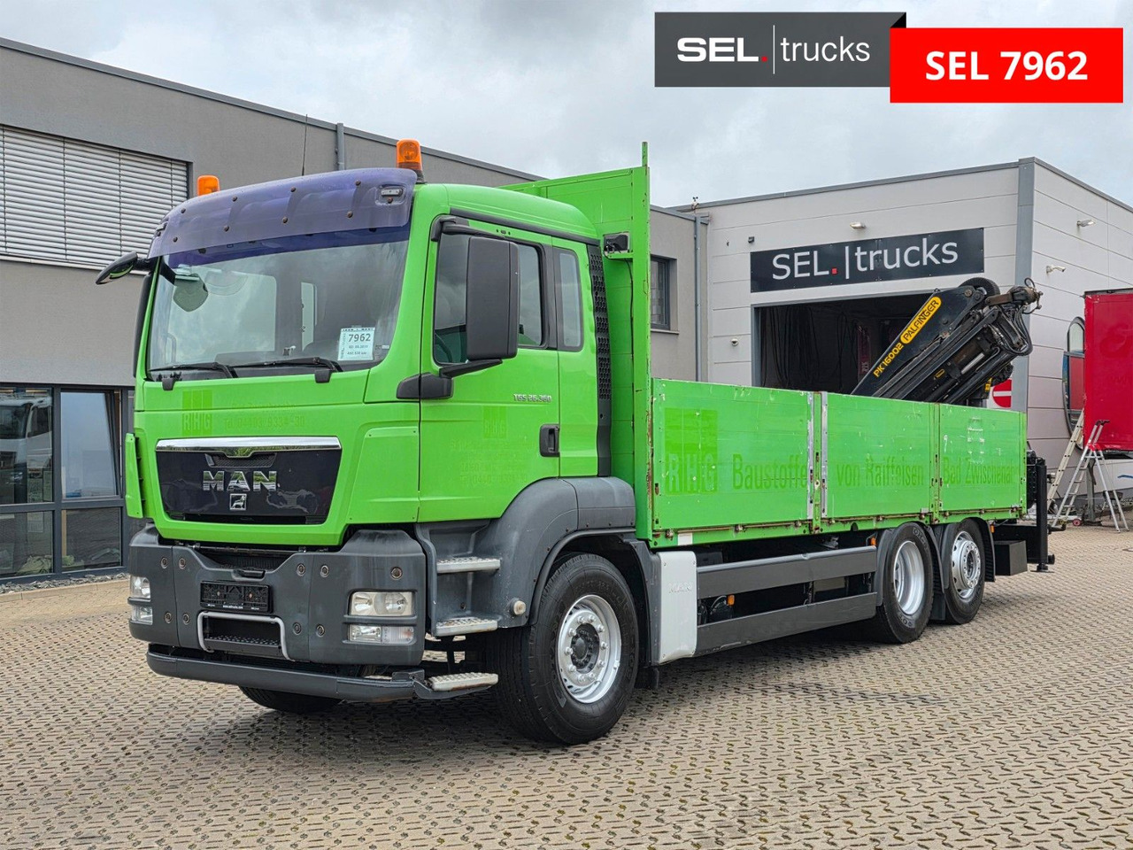 MAN TGS 26.360 6x2-2 BL/ Palfinger 16002 / Lenkachse - Camion grue: photos 1 MAN TGS 26.360 6x2-2 BL/ Palfinger 16002 / Lenkachse - Camion grue: photos 1