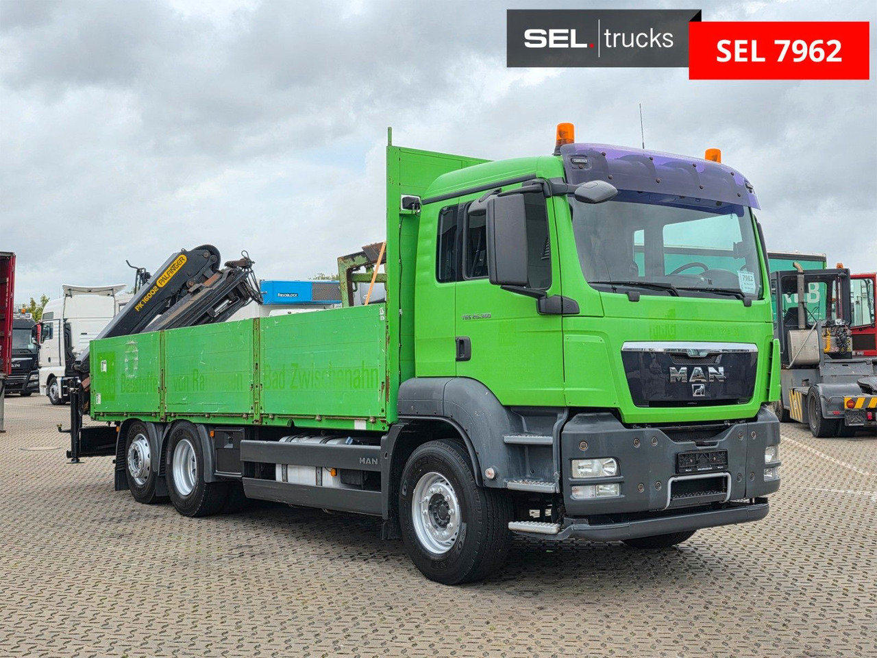 MAN TGS 26.360 6x2-2 BL/ Palfinger 16002 / Lenkachse - Camion grue: photos 3 MAN TGS 26.360 6x2-2 BL/ Palfinger 16002 / Lenkachse - Camion grue: photos 3
