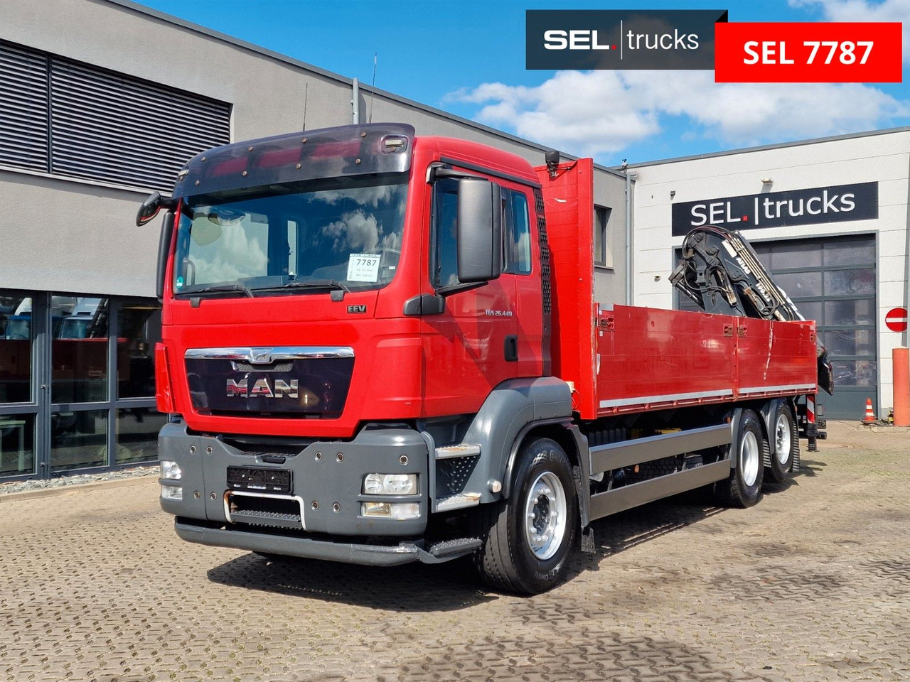 MAN TGS 26.440 6X2-2 LL /Atlas 190 / Fernbedienung. - Camion grue: photos 1 MAN TGS 26.440 6X2-2 LL /Atlas 190 / Fernbedienung. - Camion grue: photos 1