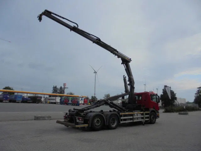 Camion ampliroll, Camion grue Scania P400 6X2: photos 12