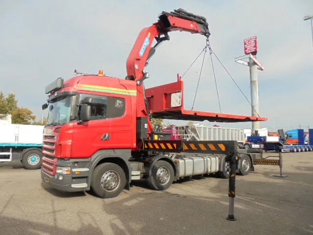 Scania R480 8X2 - Camion plateau, Camion grue: photos 5 Scania R480 8X2 - Camion plateau, Camion grue: photos 5