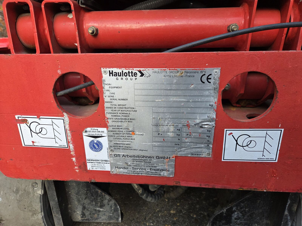 Haulotte Optimum 6 schaarhoogwerker - Nacelle ciseaux: photos 5 Haulotte Optimum 6 schaarhoogwerker - Nacelle ciseaux: photos 5