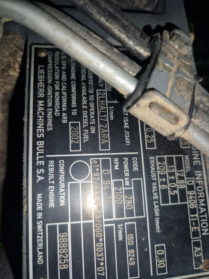 LIEBHERR D9406 PARA PIEZAS - Moteur pour Engins de chantier: photos 3 LIEBHERR D9406 PARA PIEZAS - Moteur pour Engins de chantier: photos 3
