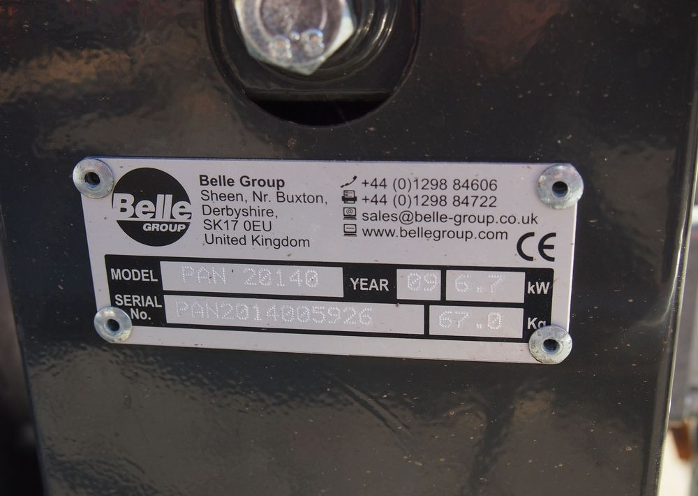 Agregat hydrauliczny Belle PAN 20140 2009 Agregat hydrauliczny BELLE - L'équipement de construction: photos 3 Agregat hydrauliczny Belle PAN 20140 2009 Agregat hydrauliczny BELLE - L'équipement de construction: photos 3