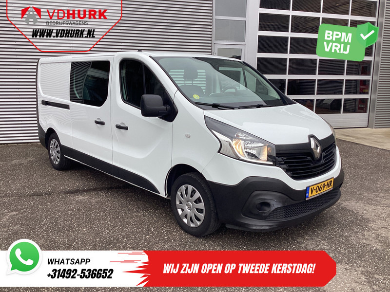 Renault Trafic 1.6 dCi 125 pk E6 L2 DC Dubbel Cabine BPM VRIJ NL Auto/ Camera/ Cruise/ Navi/ Airco/ Trekhaak - Fourgonnette, Utilitaire double cabine: photos 1 Renault Trafic 1.6 dCi 125 pk E6 L2 DC Dubbel Cabine BPM VRIJ NL Auto/ Camera/ Cruise/ Navi/ Airco/ Trekhaak - Fourgonnette, Utilitaire double cabine: photos 1