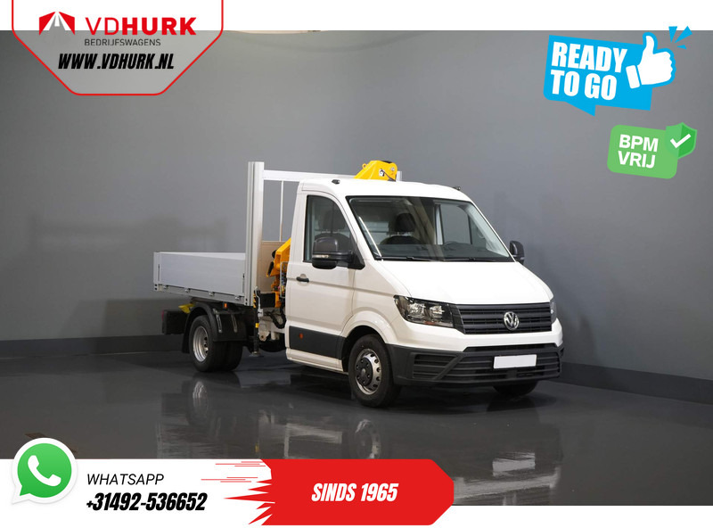 Utilitaire plateau Volkswagen Crafter 50 165 pk Effer 352S Kraan/ Crane/ Kran/ Autokran/ PTO/ Open laadbak/ Dubbel Lucht: photos 8