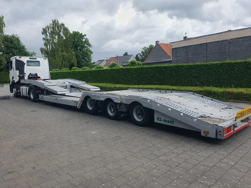 VS MONT VSAT02 -Belgische Trailer - Truck transporter - Semi-remorque porte-voitures: photos 1 VS MONT VSAT02 -Belgische Trailer - Truck transporter - Semi-remorque porte-voitures: photos 1