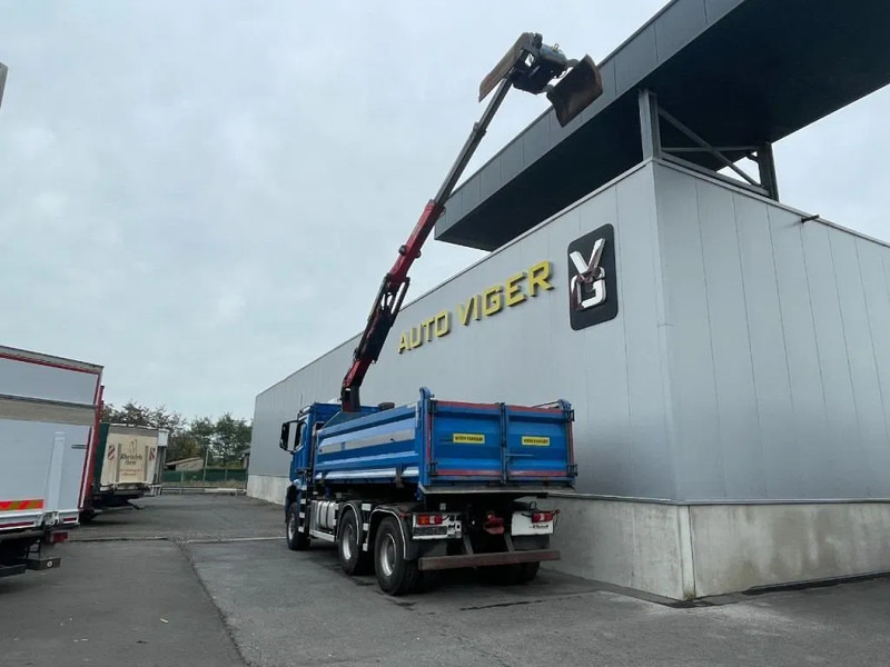 Camion benne, Camion grue Mercedes-Benz Arocs 3342 *6x6*meegestuurd as*2zijdige kipper*Airco*Bluetooth: photos 14