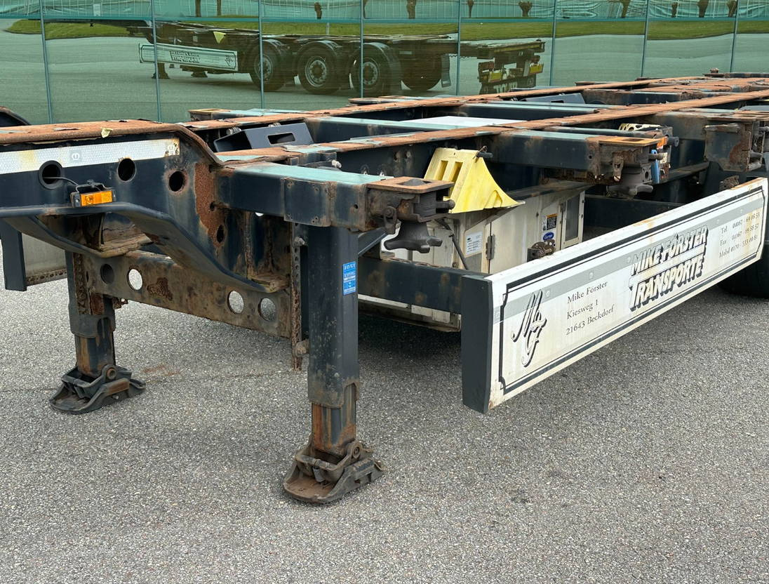 Semi-remorque porte-conteneur/ Caisse mobile Krone SD Back Slider Lift Axle Carrier Genset 4063 Hours: photos 10