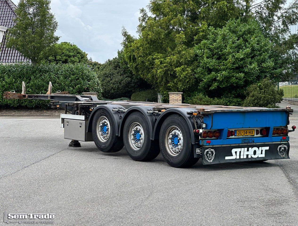 Pacton TXC.343.KB Front+Middle+Back Slider Lift Axle Steering Axle NL-Trailer - Semi-remorque porte-conteneur/ Caisse mobile: photos 3 Pacton TXC.343.KB Front+Middle+Back Slider Lift Axle Steering Axle NL-Trailer - Semi-remorque porte-conteneur/ Caisse mobile: photos 3