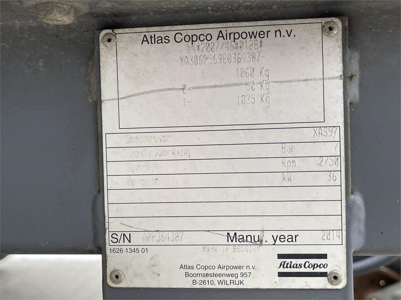 Atlas-Copco XAS 97 DD - N - Compresseur d'air: photos 5 Atlas-Copco XAS 97 DD - N - Compresseur d'air: photos 5