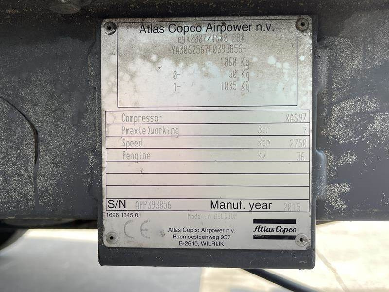 Atlas-Copco XAS 97 DD - N - Compresseur d'air: photos 5 Atlas-Copco XAS 97 DD - N - Compresseur d'air: photos 5