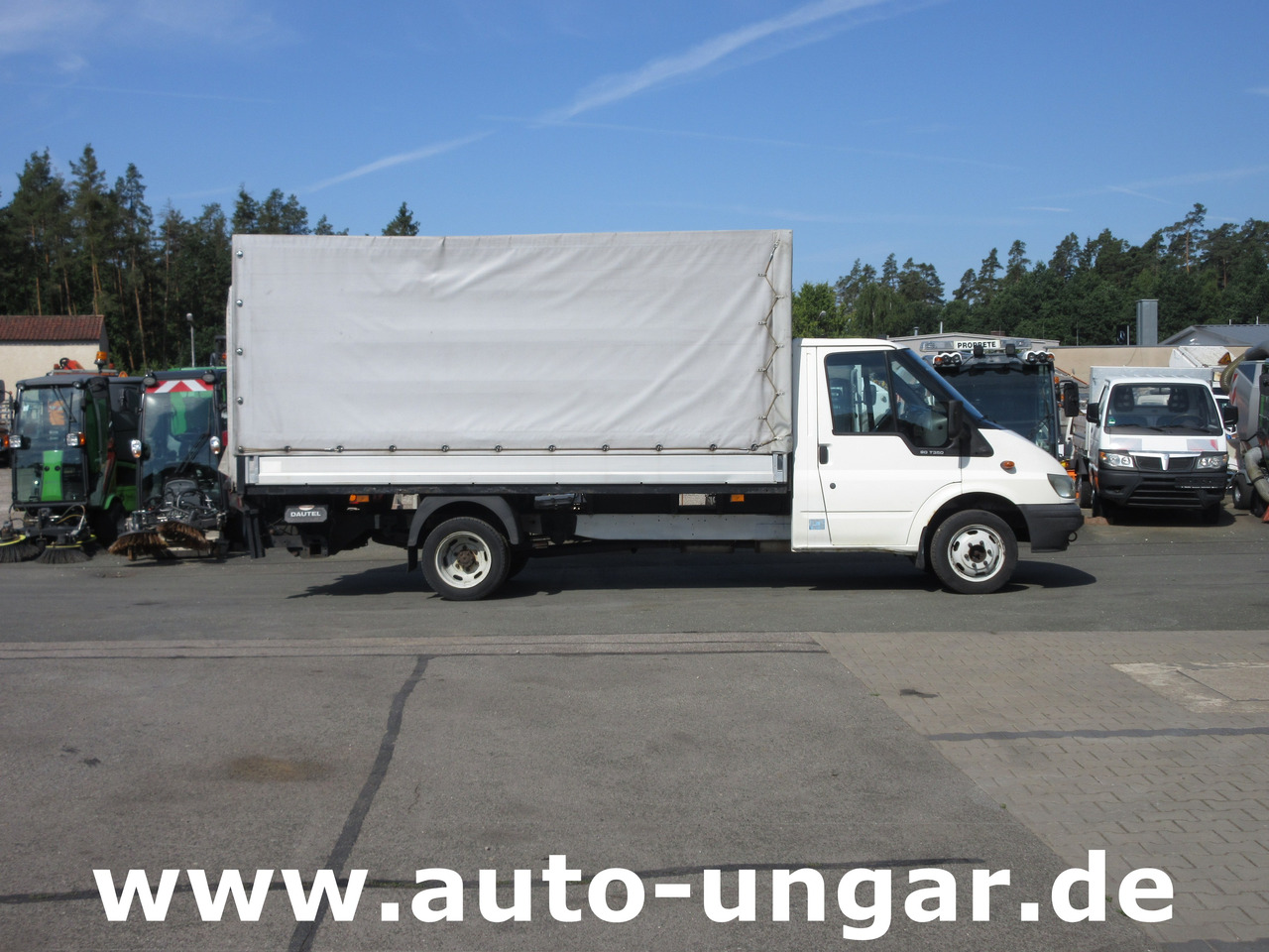 Ford Transit 90T350 Tourneo 3.500kg Pritsche & Plane Dautel LBW AHK - Utilitaire rideaux coulissants (PLSC): photos 1 Ford Transit 90T350 Tourneo 3.500kg Pritsche & Plane Dautel LBW AHK - Utilitaire rideaux coulissants (PLSC): photos 1