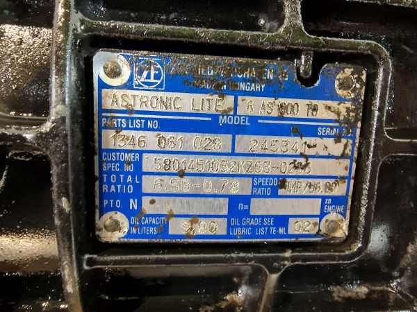 ZF Ecolite 6AS800TO Iveco Spec Gearbox - Boîte de vitesse: photos 2 ZF Ecolite 6AS800TO Iveco Spec Gearbox - Boîte de vitesse: photos 2