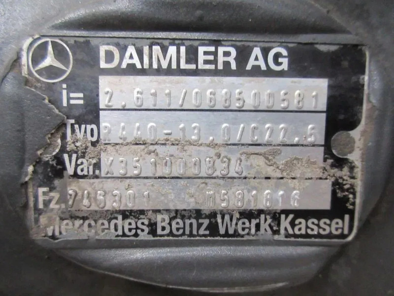 Mercedes-Benz 745.301 / R440-13 0 / C22.5 // 2.611 MERCEDES MP4 EURO 6 DIFFERENTIEEL - Différentiel pour Camion: photos 5 Mercedes-Benz 745.301 / R440-13 0 / C22.5 // 2.611 MERCEDES MP4 EURO 6 DIFFERENTIEEL - Différentiel pour Camion: photos 5