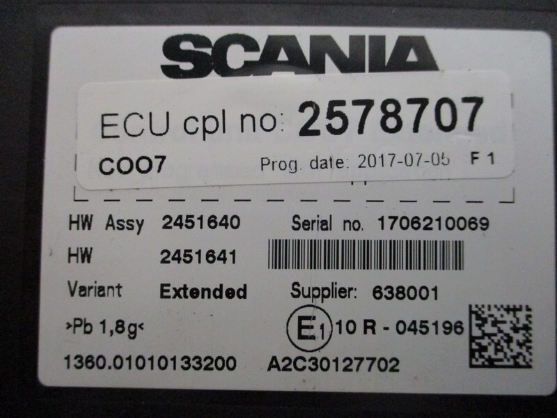 Scania 2578707 ECU CPL SCANIA R 440 EURO 6 - Bloc de gestion pour Camion: photos 2 Scania 2578707 ECU CPL SCANIA R 440 EURO 6 - Bloc de gestion pour Camion: photos 2