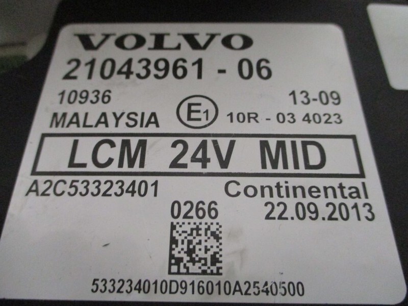 Volvo 21043961 VOLVO REGELEENHEID FM FH FMX EURO 5 - Système électrique pour Camion: photos 3 Volvo 21043961 VOLVO REGELEENHEID FM FH FMX EURO 5 - Système électrique pour Camion: photos 3