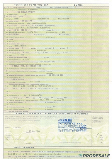 Tracteur routier DAF XF 460 FT SSC EURO 6: photos 11