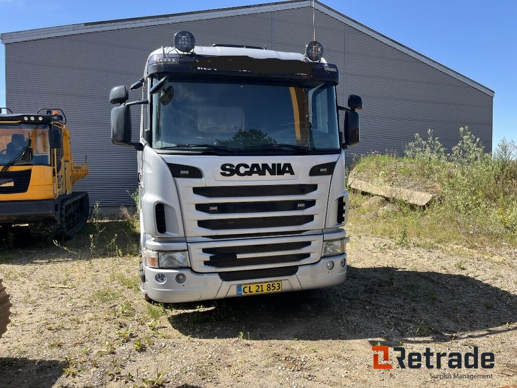 Lastbil SCANIA 8X4 Maskintransporter med Hydrauliske slidsker - Camion porte-voitures: photos 2 Lastbil SCANIA 8X4 Maskintransporter med Hydrauliske slidsker - Camion porte-voitures: photos 2