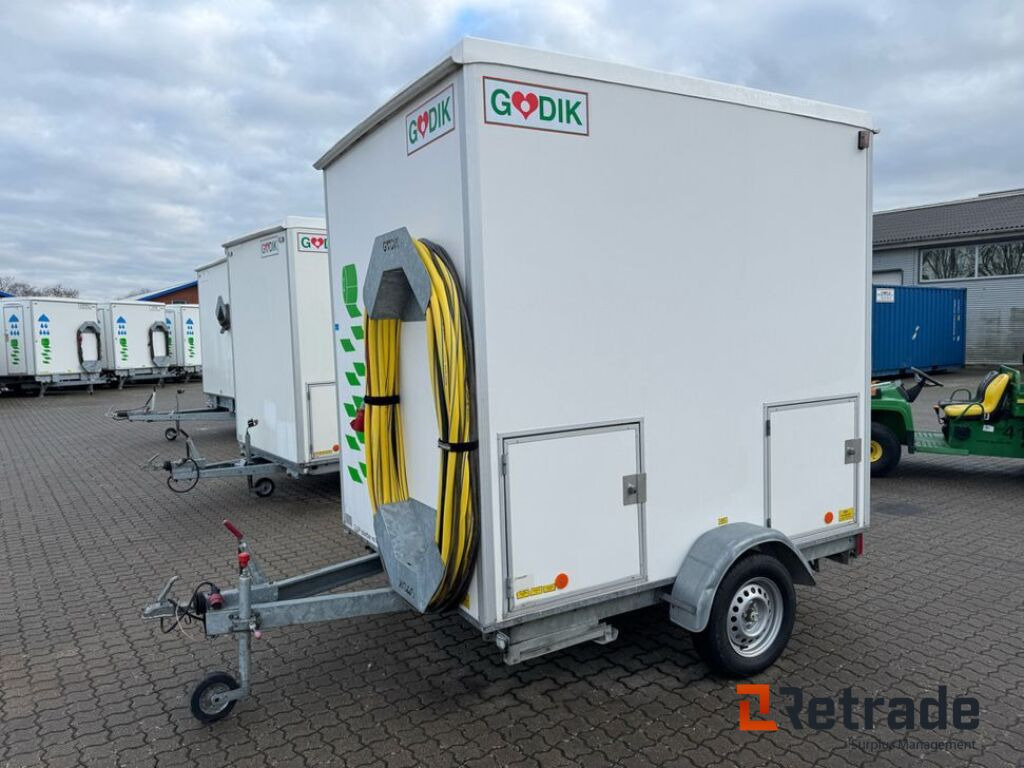 Scanvogn Badmobil Xl B m/2 WC og kværn (A0025180) - Conteneur comme habitat, Remorque: photos 1 Scanvogn Badmobil Xl B m/2 WC og kværn (A0025180) - Conteneur comme habitat, Remorque: photos 1