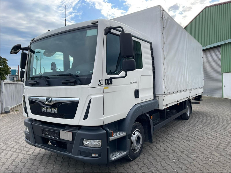 Camion à rideaux coulissants MAN TGL 8.190 Bett Klima LBW TÜV NEU: photos 1
