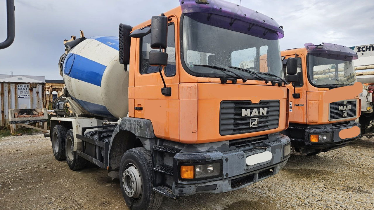 MAN FE 410A 6x4 mixer - 7m3 - euro 3 - Camion malaxeur: photos 2 MAN FE 410A 6x4 mixer - 7m3 - euro 3 - Camion malaxeur: photos 2