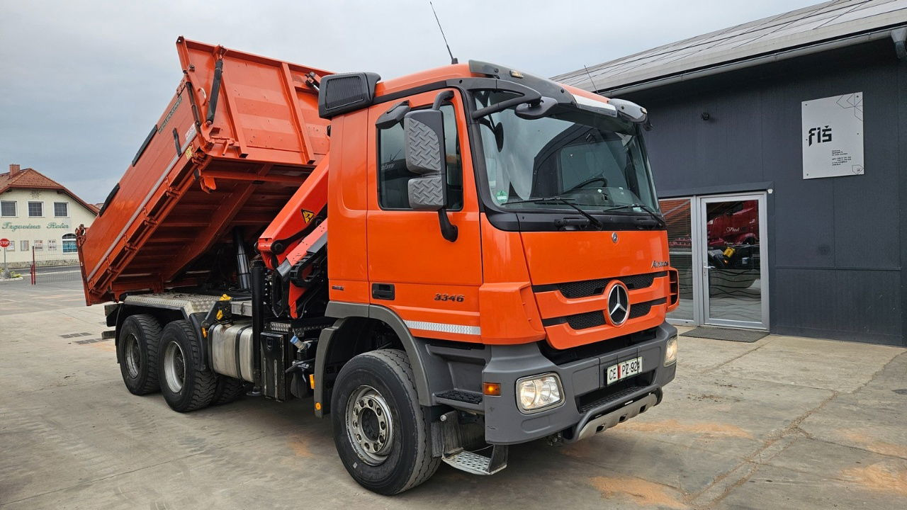 Mercedes-Benz Actros 3346 K palfinger PK 18002 - bordmatic - meiller tipper - EPS 3 pedals - Camion benne: photos 4 Mercedes-Benz Actros 3346 K palfinger PK 18002 - bordmatic - meiller tipper - EPS 3 pedals - Camion benne: photos 4