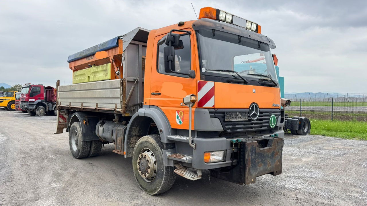 Camion benne Mercedes-Benz Atego 1828 AK 4X4 meiller tipper - snow plow - salt spreader: photos 33